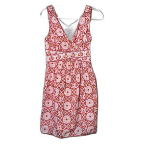 Max Studio Sundress Pink White Cottagecore Country Preppy READ DESC Med 6/8